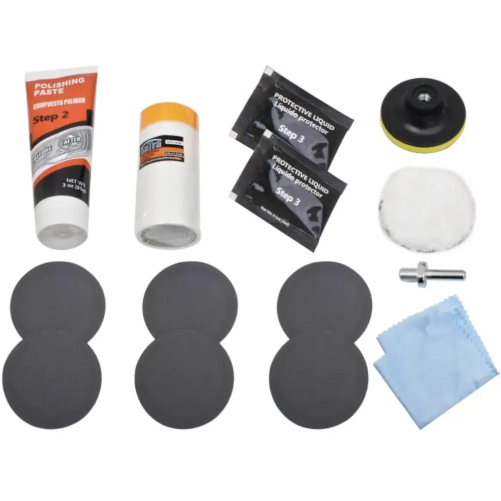 Kit de Pulido Renovación de Faros 14 Piezas 3 kit pulido faros 14 piezas sio