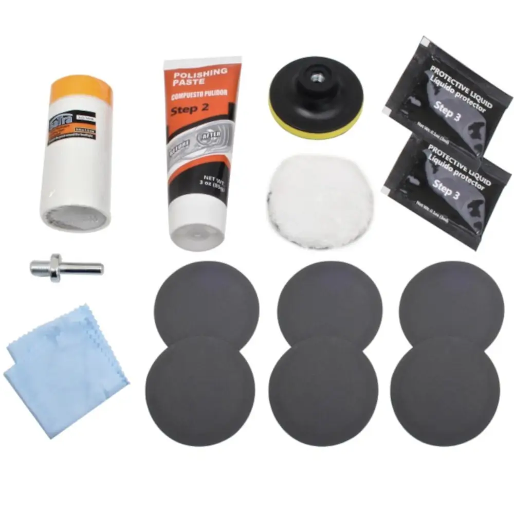 Kit de Pulido Renovación de Faros 14 Piezas 4 kit pulido faros 14 piezas sio